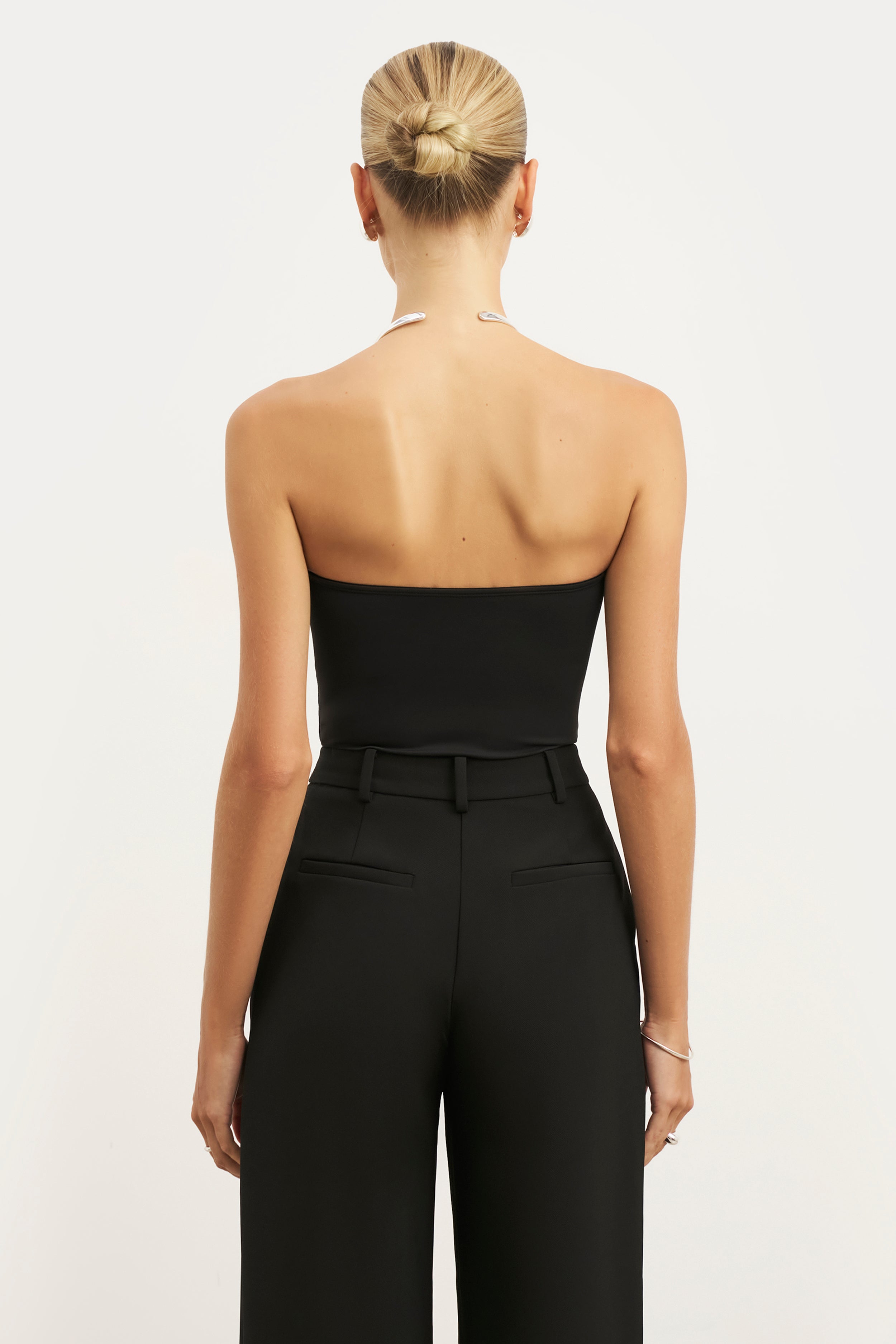 Strapless Bandeau Bodysuit - Black