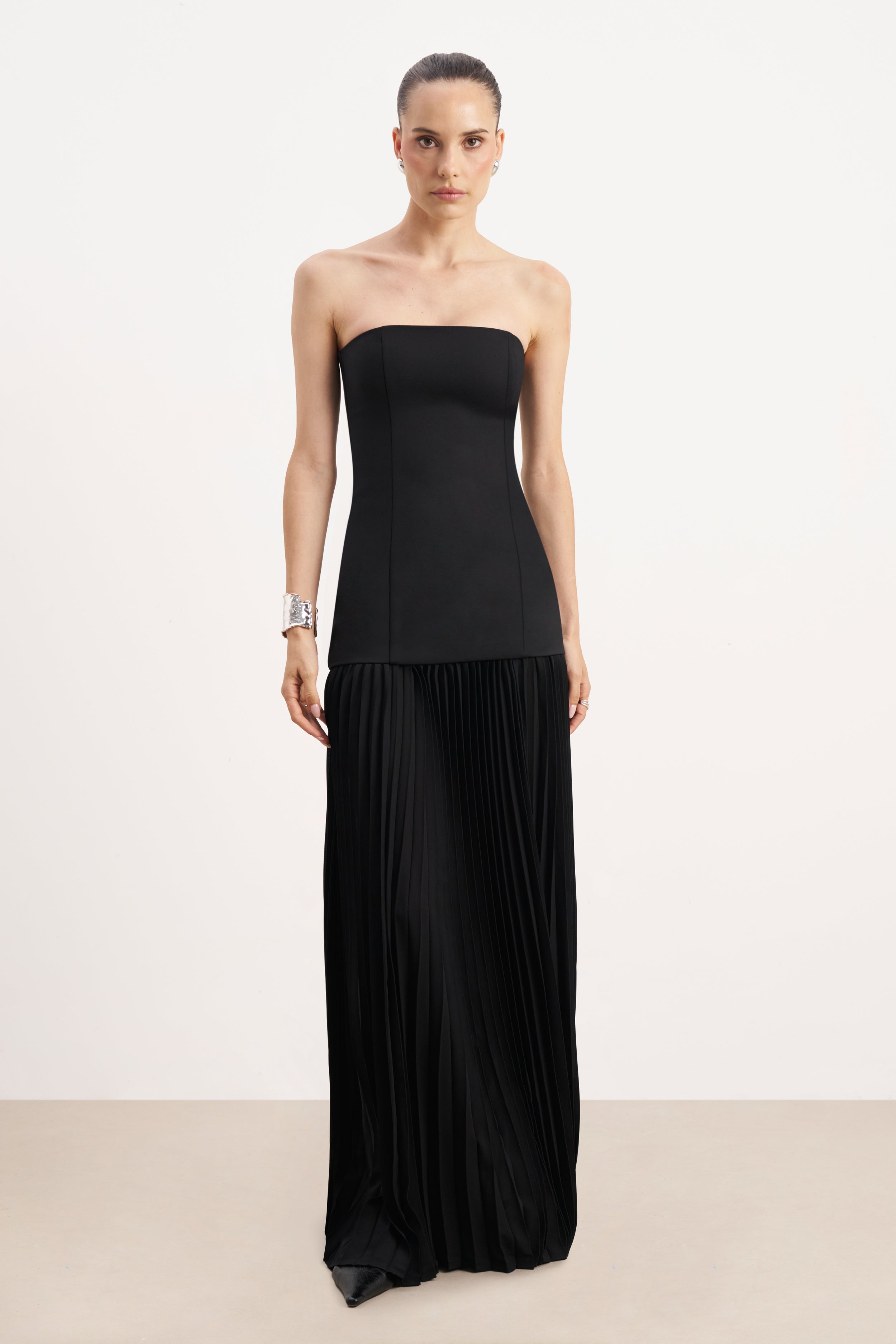 Structured Bodice Gown - Black