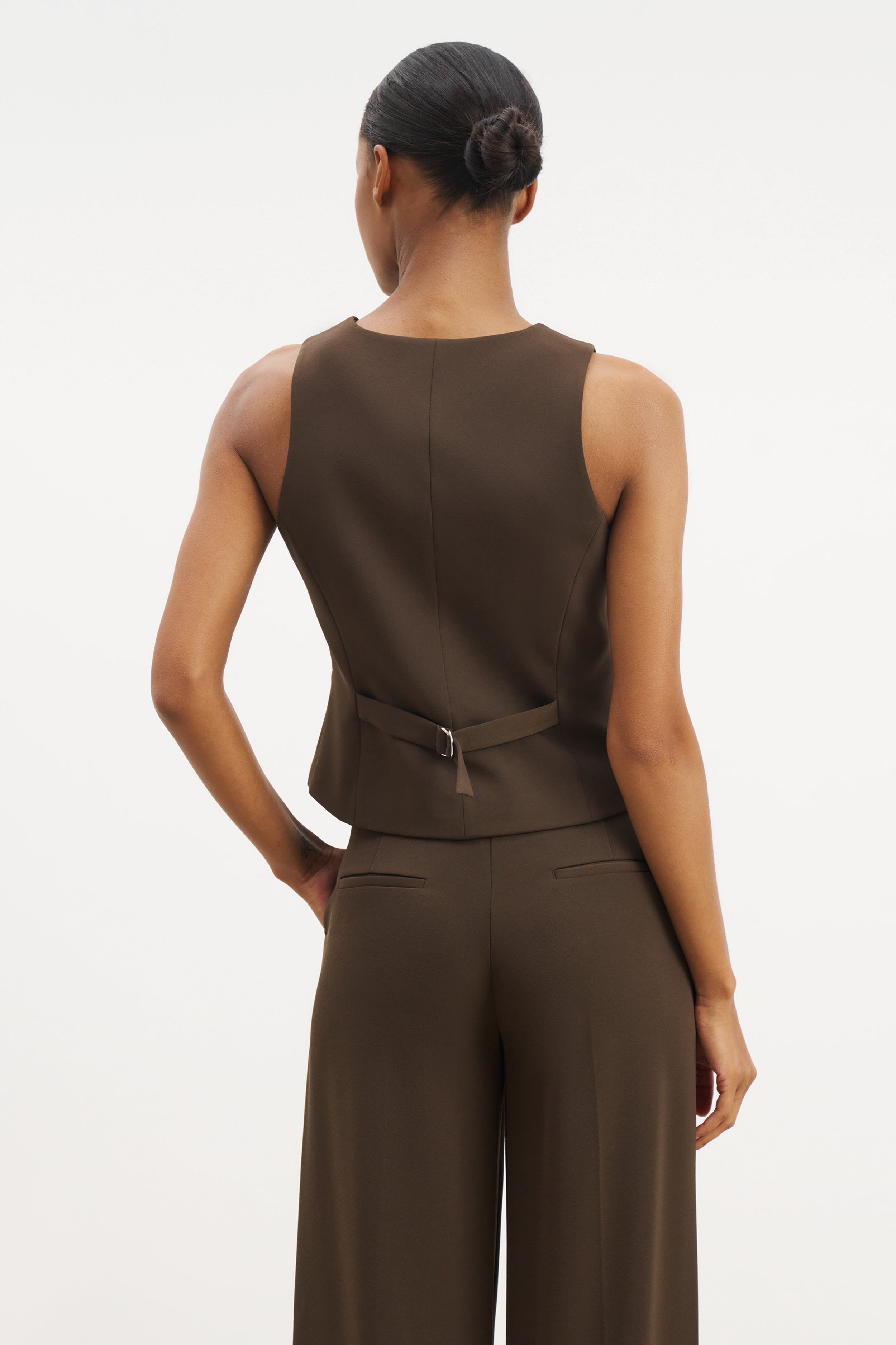 Clean Cut Waistcoat - Carob