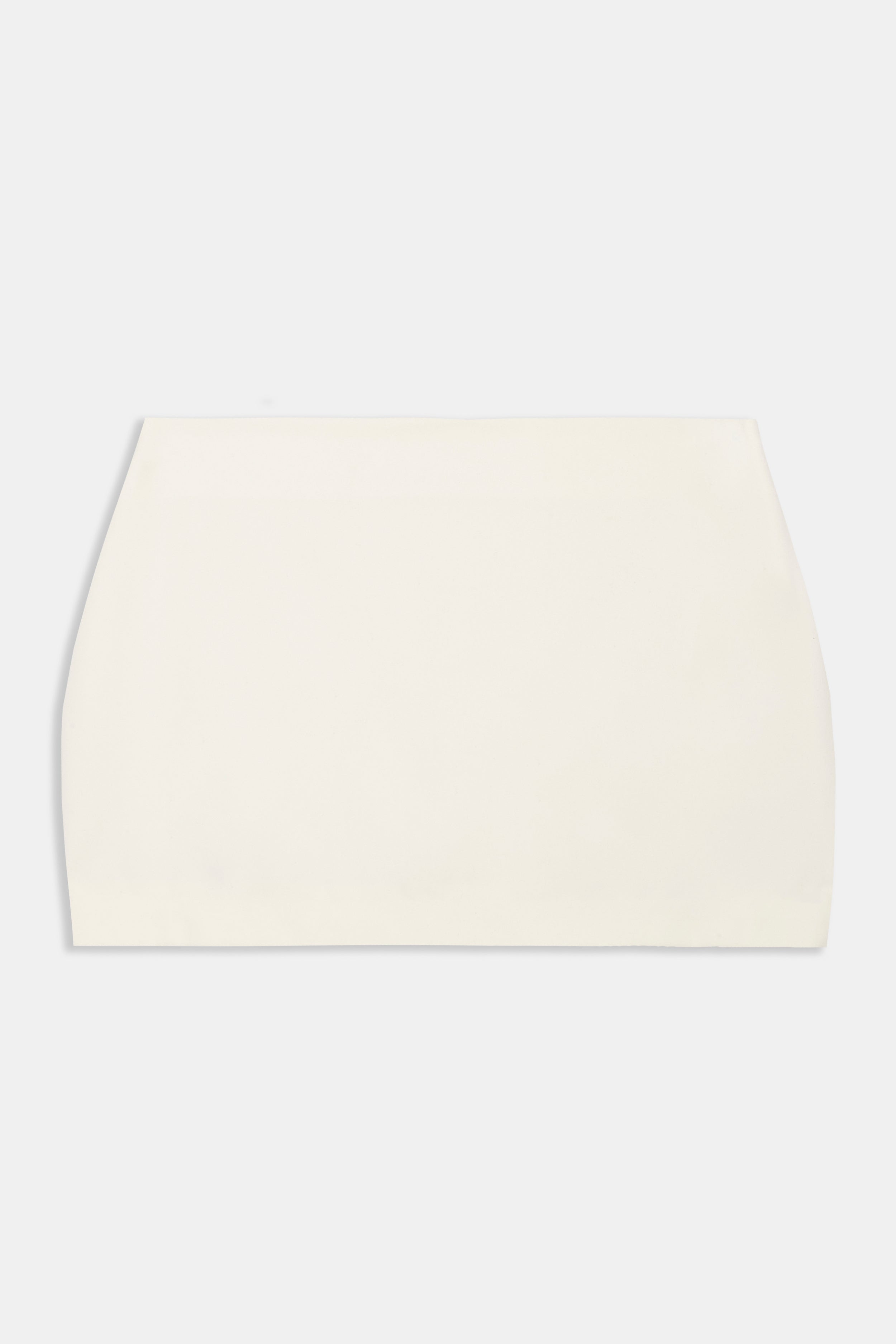 Clean Cut Micro Skirt - Cream
