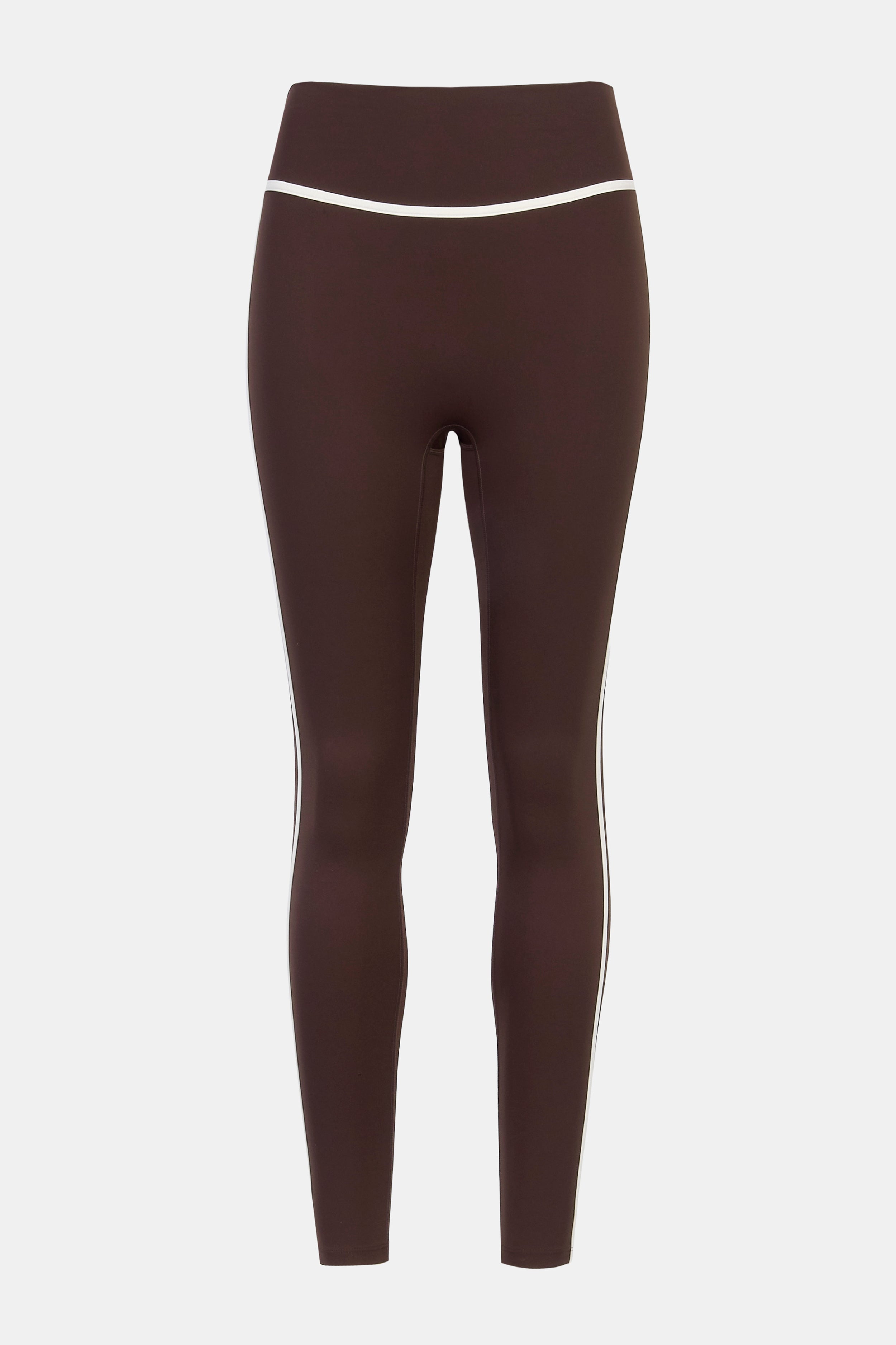 Base Contrast Trim Leggings - Carob/Tofu