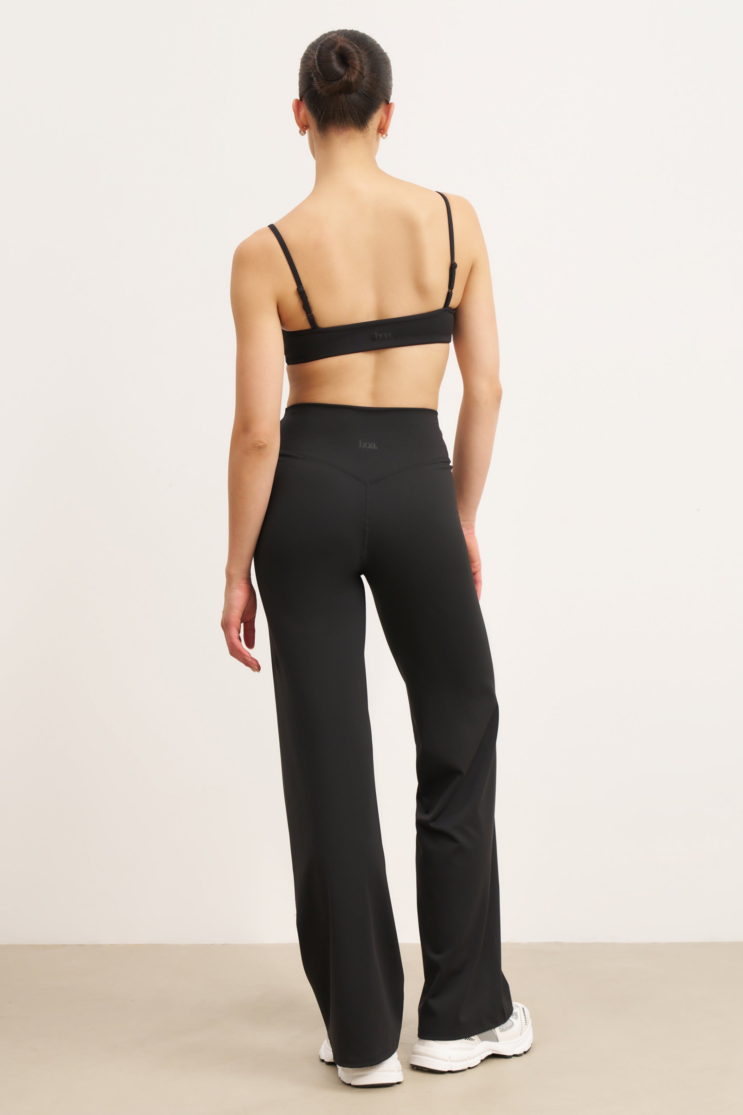 Base Sculpting Wide Leg Trousers - Black