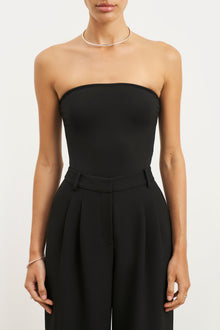 Strapless Bandeau Bodysuit - Black