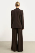 Pleated Ultra Wide Leg Trousers - Carob