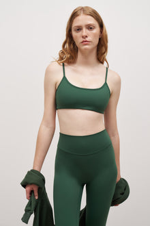 Base Sculpting Cami Bra - Forest Green