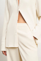 Effortless Wide Leg Trousers - Cream