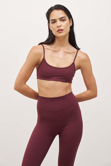 Base Sculpting Cami Bra - Merlot