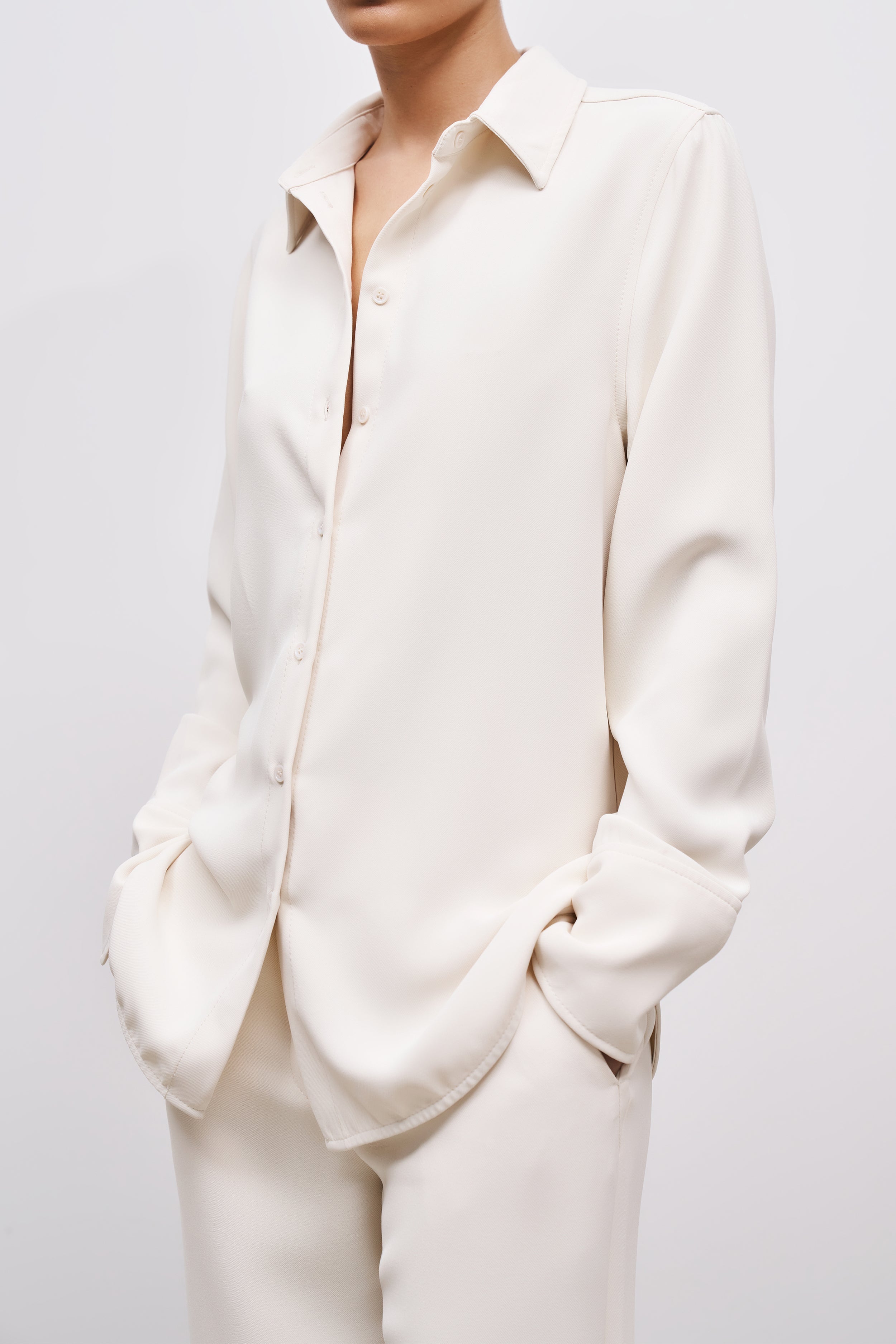 Effortless Oversized Shirt - Cream