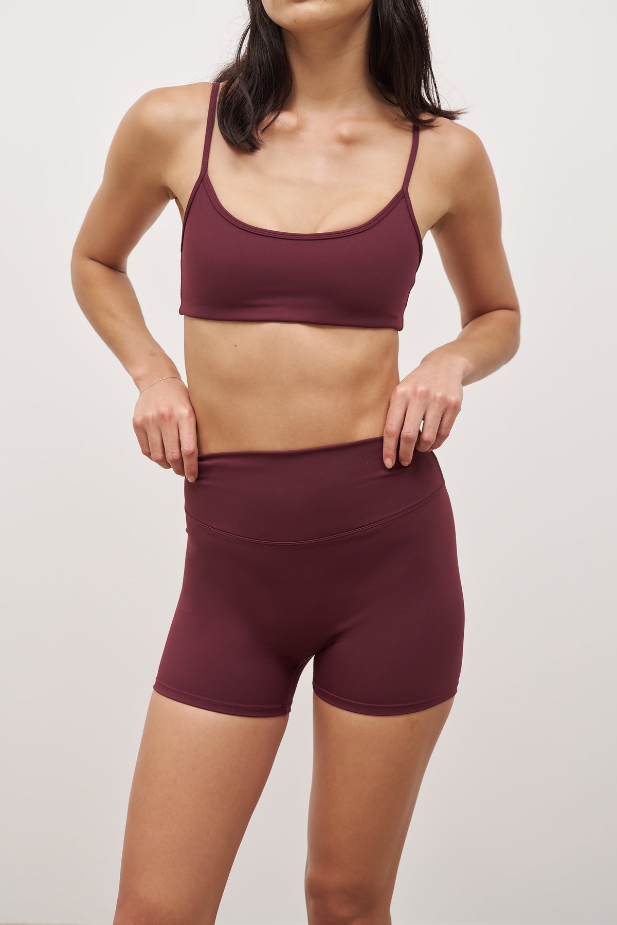 Base Sculpting Shorts - Merlot