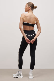 Base Contrast Trim Leggings - Black/Tofu