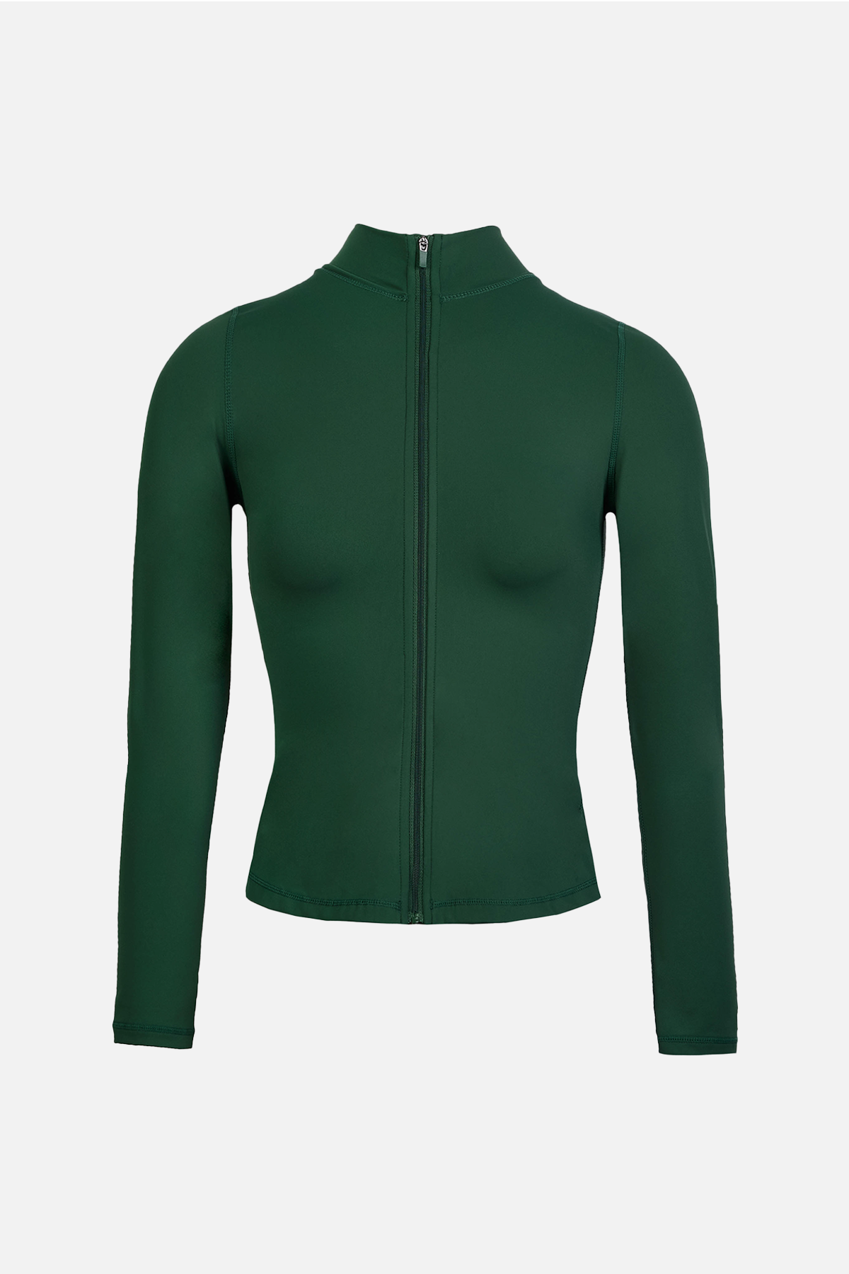 Base Sculpting Zip Up Jacket - Forest Green