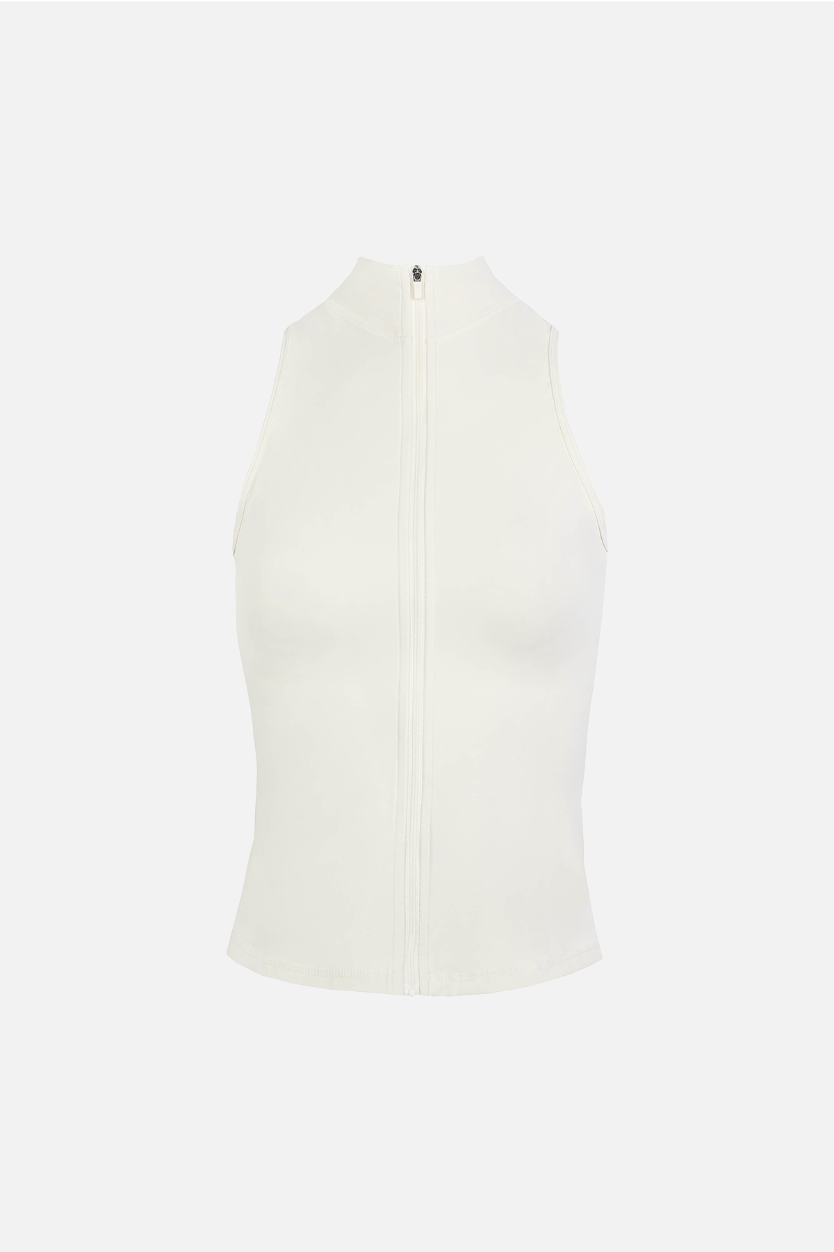 Base Sculpting Sleeveless Zip Up Jacket - Tofu