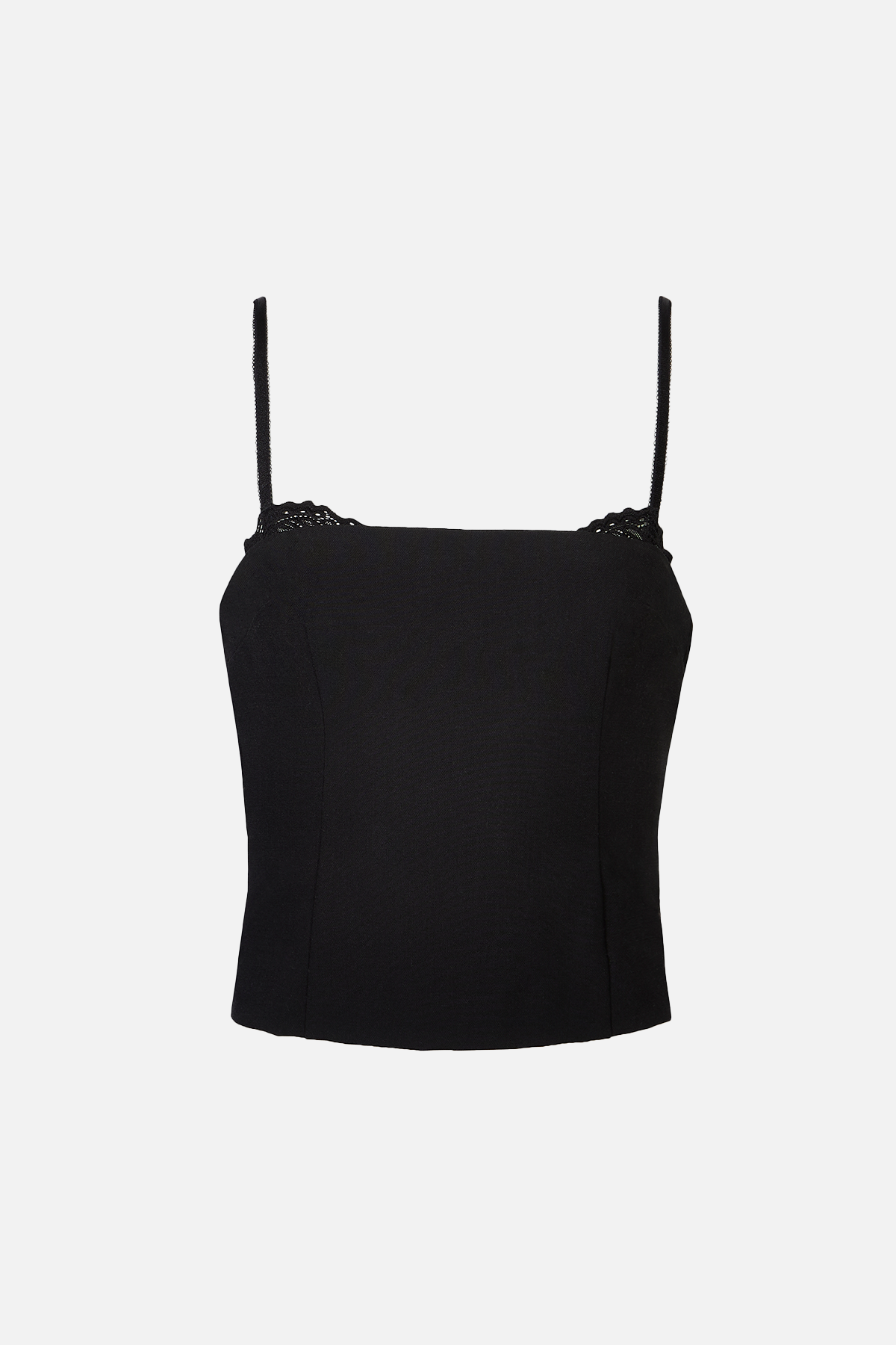 Tailored Bra Detail Bustier - Black