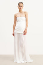 Structured Bodice Gown - White