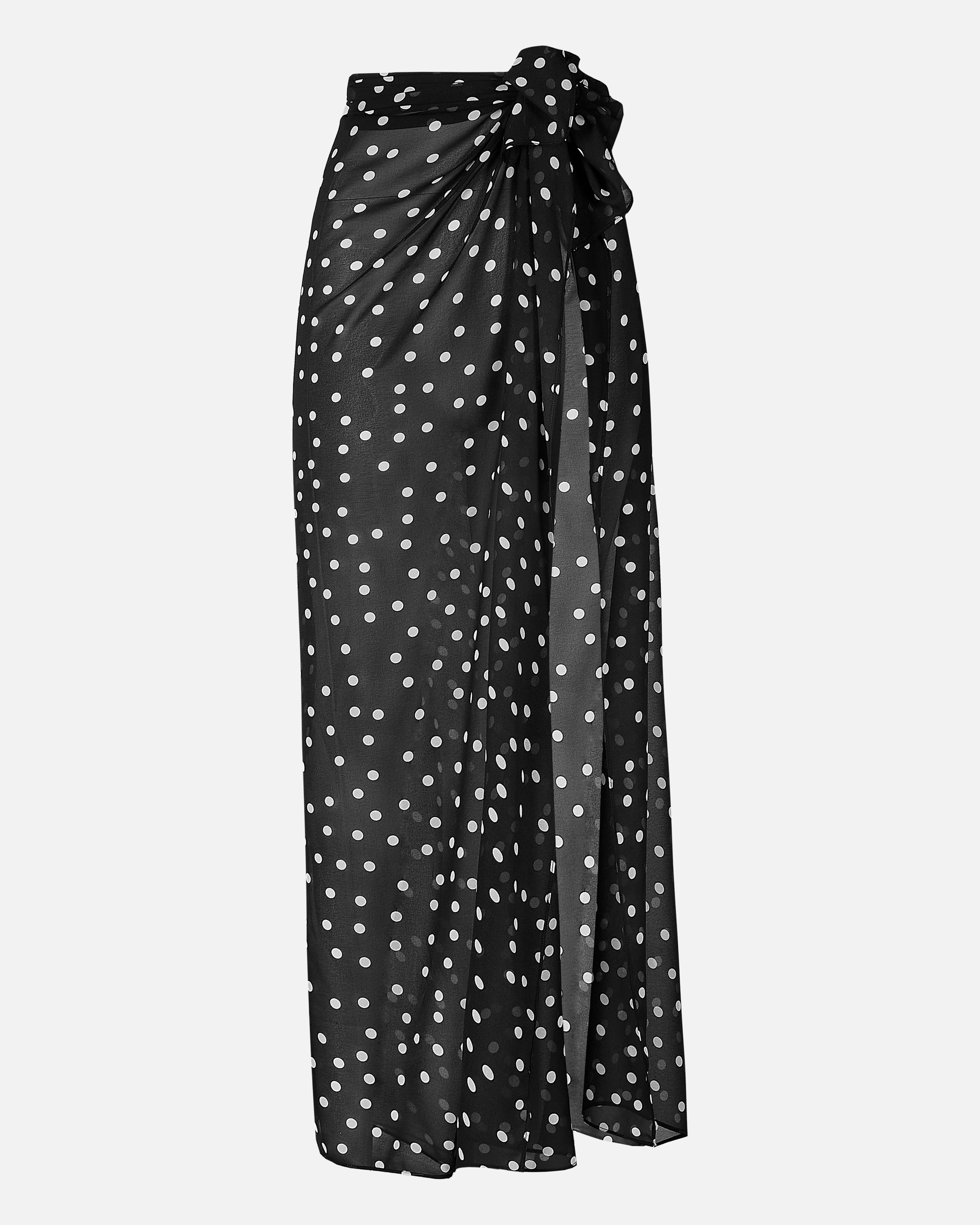 Chiffon Maxi Polka Dot Sarong Scarf -  Maxi Polka Dot