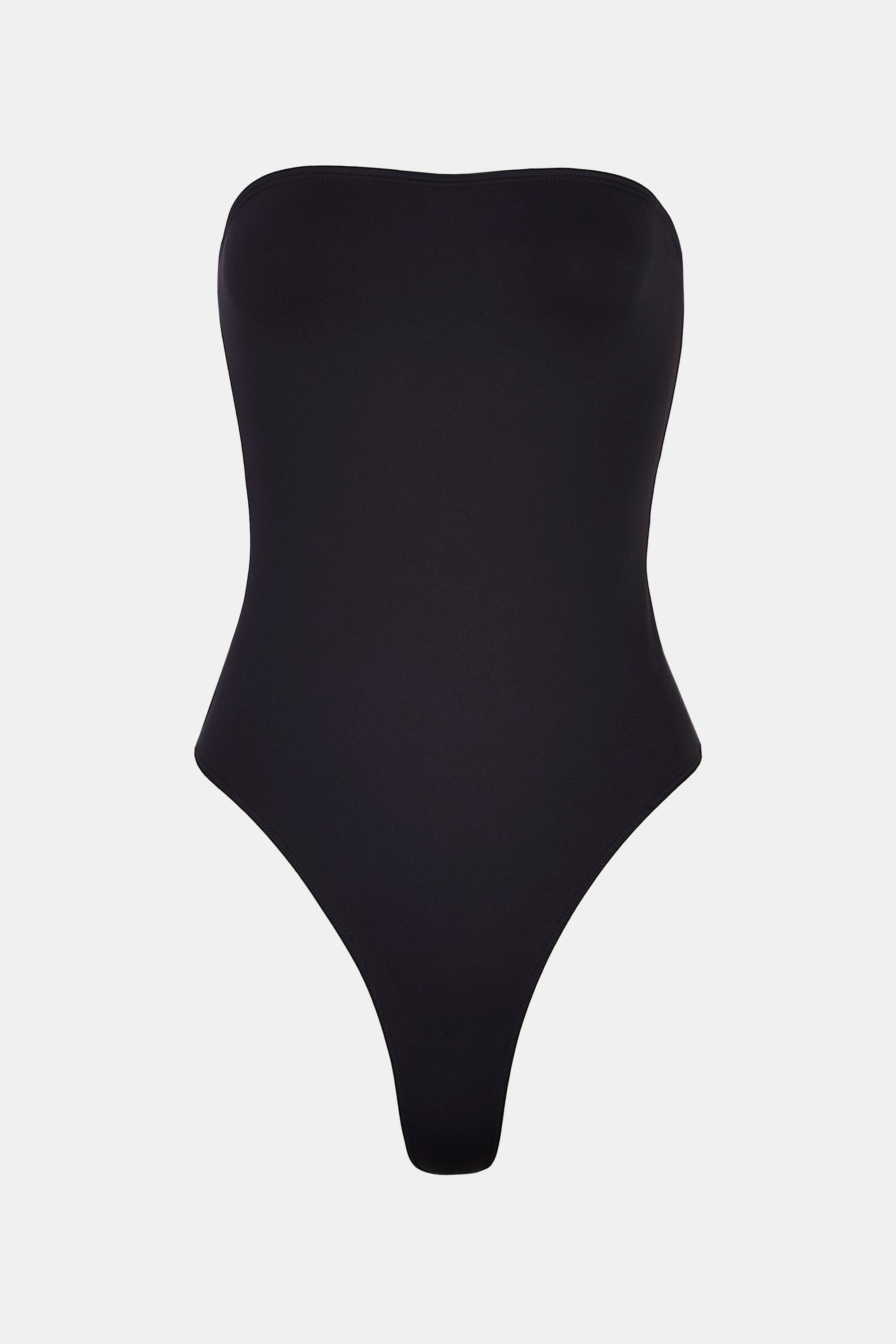 Strapless Bandeau Bodysuit - Black
