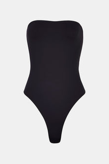 Strapless Bandeau Bodysuit - Black