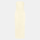 Strapless Ruched Midaxi Dress - Buttermilk