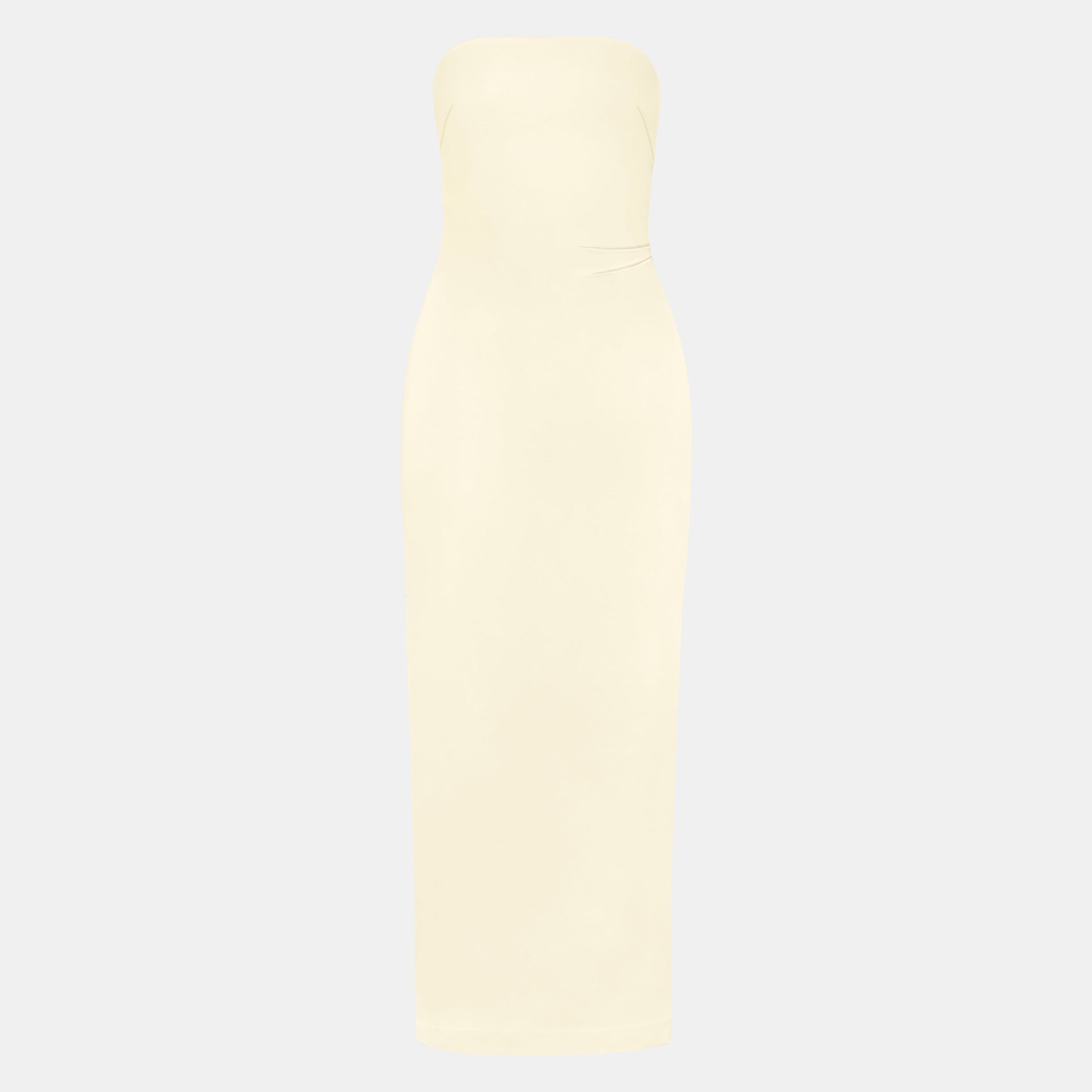 Strapless Ruched Midaxi Dress - Buttermilk