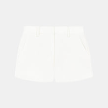 Formal Tailored Micro Shorts - Cream