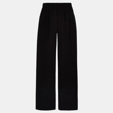 Effortless Pleated Wide Leg Trousers - Black