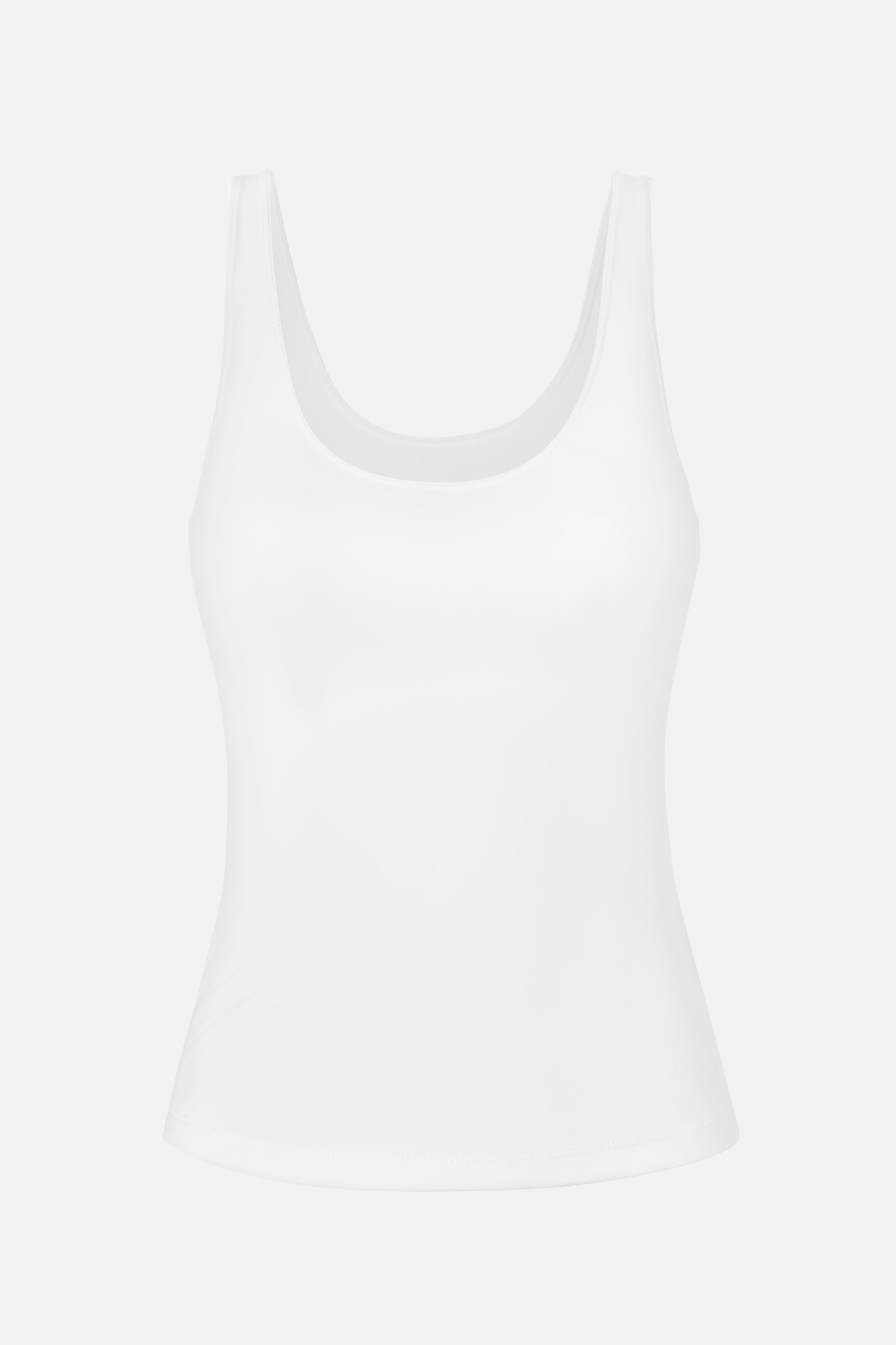 Scoop Neck Tank Top - White