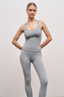 Base Sculpting Tank Top - Misty Blue