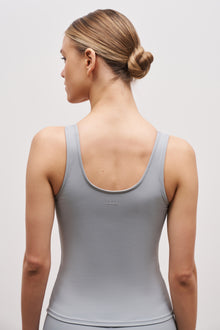 Base Sculpting Tank Top - Misty Blue