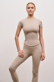 Base Sculpting T Shirt - Taupe