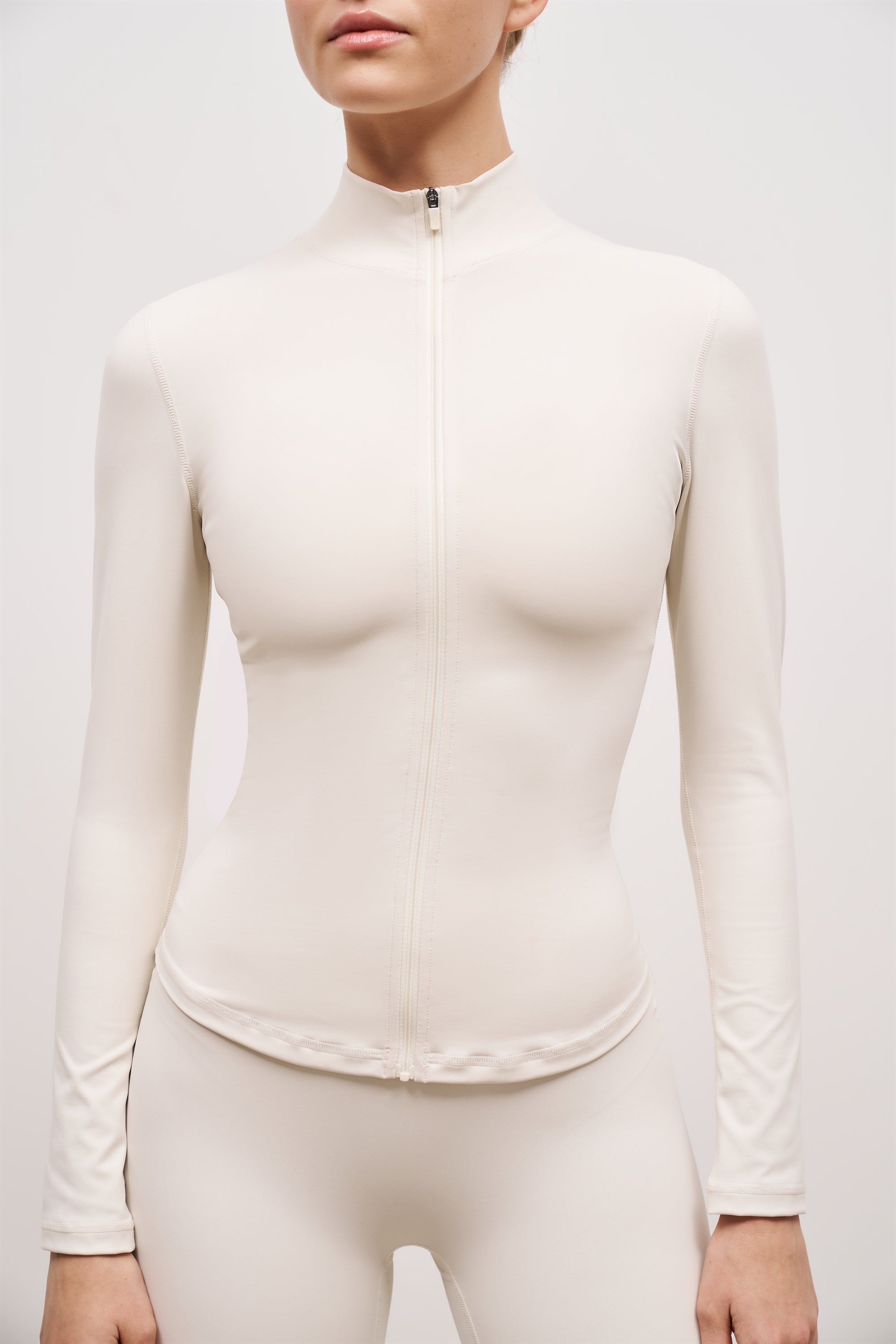 Base Sculpting Zip Up Jacket - Tofu