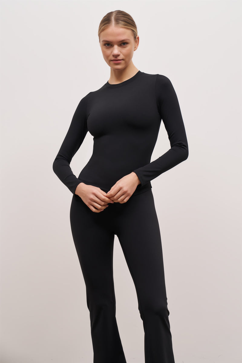 Base Sculpting Long Sleeve Top - Black