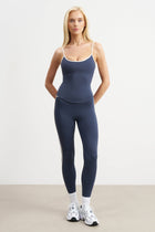 Base Contrast Trim Cami Top - Midnight Blue/Tofu
