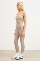 Base Contrast Trim Cami Top - Taupe/Tofu