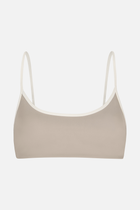 Base Contrast Trim Cami Bra - Taupe/Tofu