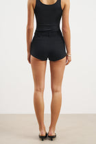 Formal Tailored Micro Shorts - Black