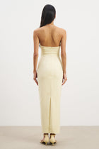 Strapless Ruched Midaxi Dress - Buttermilk