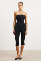 Tailored Capri Leggings - Black