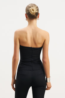 Tailored Ruched Bodice - Black