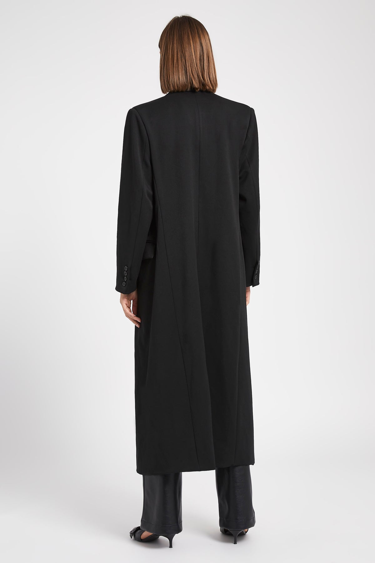 Double Breasted Dinner Coat - Black
