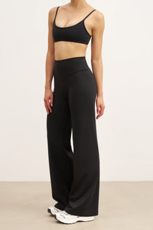 Base Sculpting Wide Leg Trousers - Black