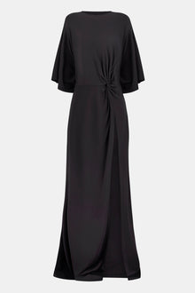 Relaxed Dropped Waist T-Shirt Gown - Black