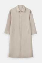 Clean Cut Longline Driving Coat - Stone