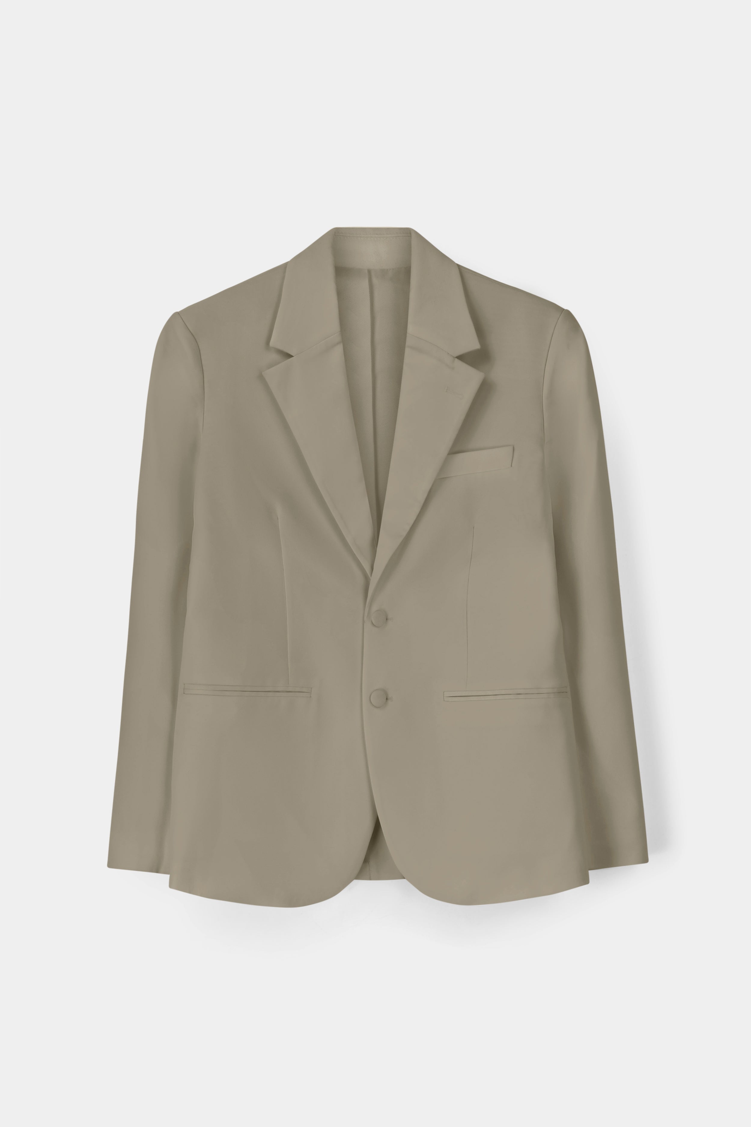 Oversized Single Breasted Blazer - Antique Sage