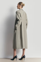 Clean Cut Longline Driving Coat - Antique Sage