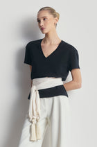 Classic V Neck T Shirt - Black