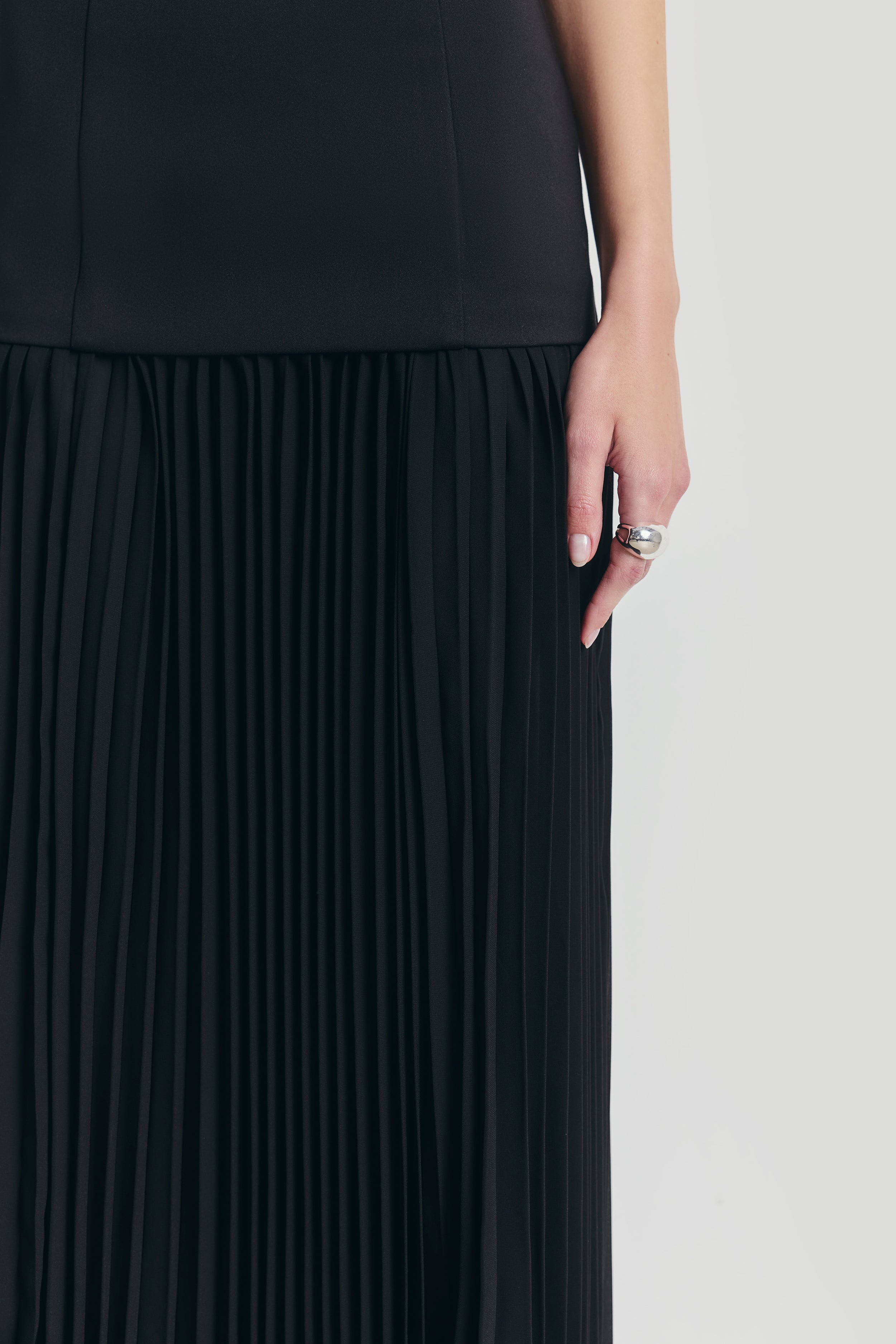 Structured Bodice Gown - Black