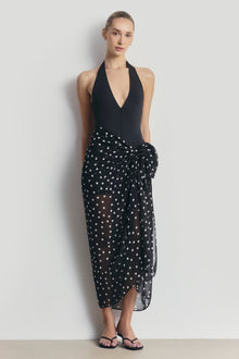 Chiffon Maxi Polka Dot Sarong Scarf -  Maxi Polka Dot