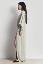 Relaxed Dropped Waist T-Shirt Gown - Antique Sage