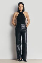 Hooded Halterneck Bodysuit - Black