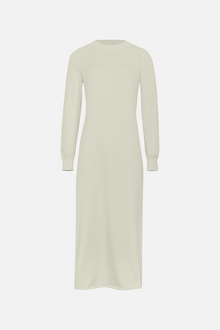 Cashmere Blend Column Maxi Dress - Cream